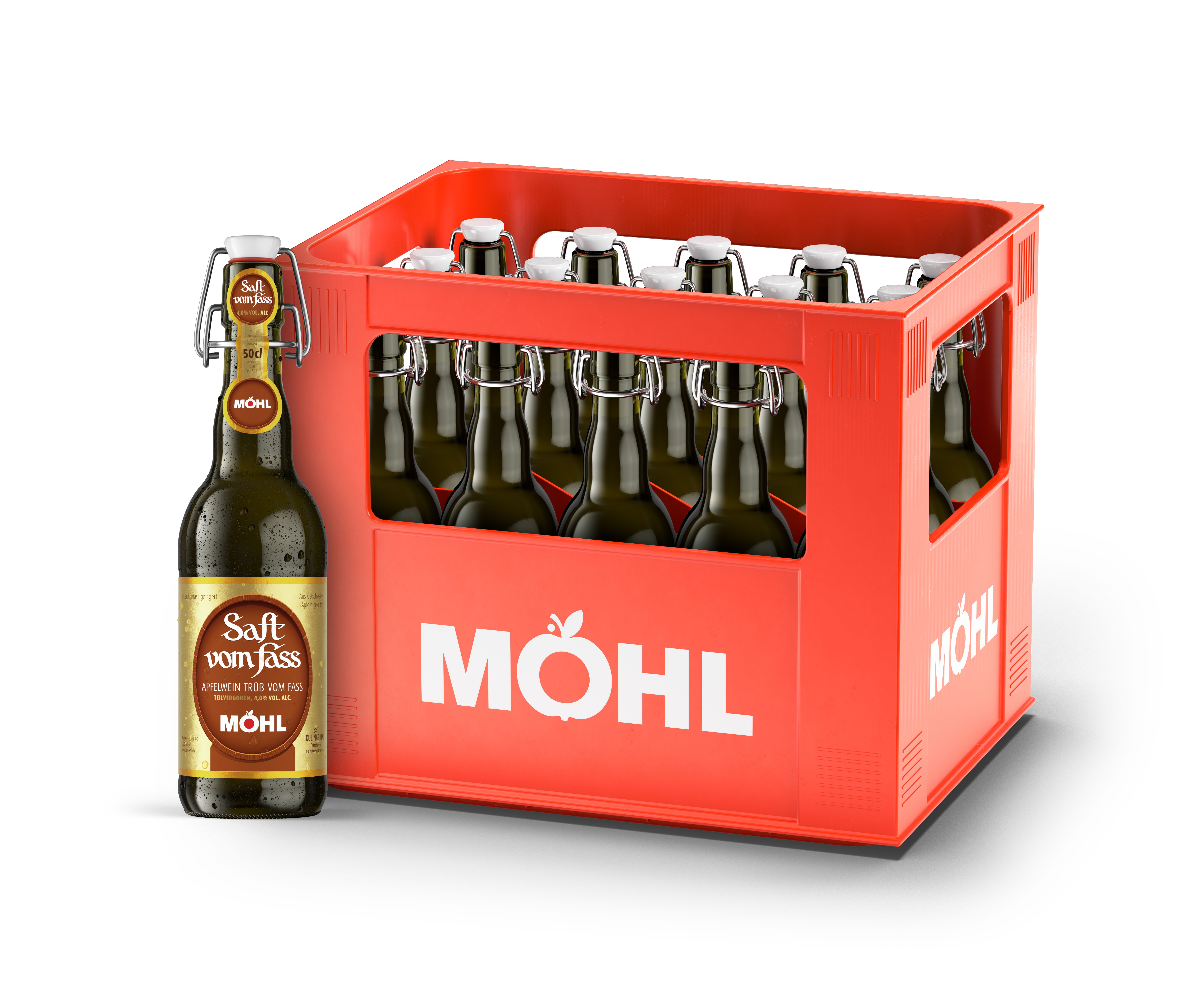 Möhl Saft v. F. trüb Bügel 0.50l 15er MW 